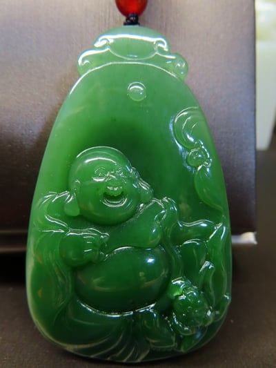 精品和田俄碧老料【彌勒笑佛】3