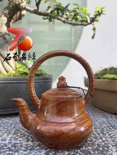 海南黃花梨老油梨 獨款雅器【提梁壺】2