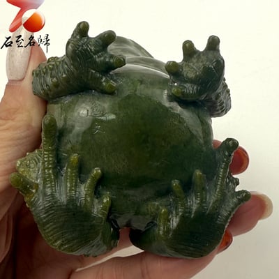 壽山稀有石種【呱呱來財】王逸文老師純手工雕刻9