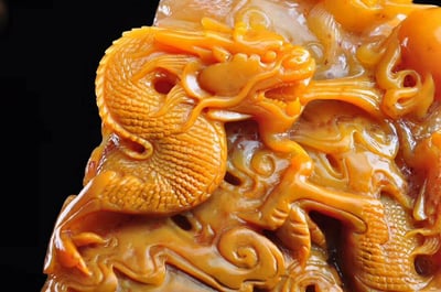 極品重器 田黃石【龍戲珠】3