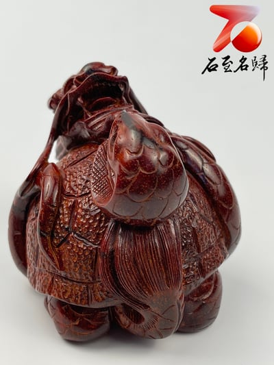 精選印度小葉紫檀高油密材質 湘工手作 【玄武】3