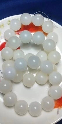 台灣現貨 頂級金絲硨磲手鍊 粒粒精選有帶金絲 開運帶財8