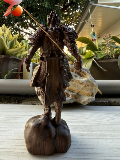 傳奇再現 神話入木三分 海南梧桐木【西遊記-黑神話悟空】高17.5公分4