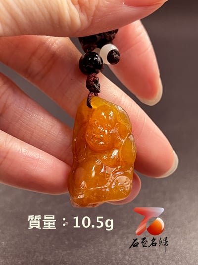 壽山田黃石收藏雕件【彌勒】 附福州壽山石鑑定中心鑑定證書 田黃重量10.5公克3