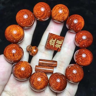 印度小葉紫檀20mm手珠【盤龍】1