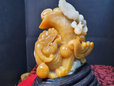 極品田黃石【招財瑞獸】2