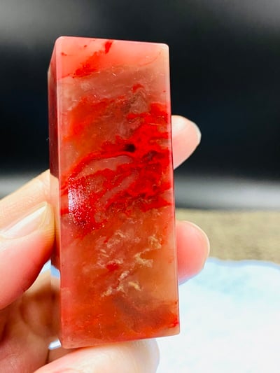 瓜瓢紅-六面平雞血大紅袍1