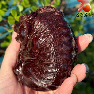 天然 印度小葉紫檀二膘料滿金星 湘工精雕  【有求必應】4
