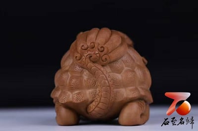 印度老山檀香全手工 湖南湘工大師雕刻【龍龜】7