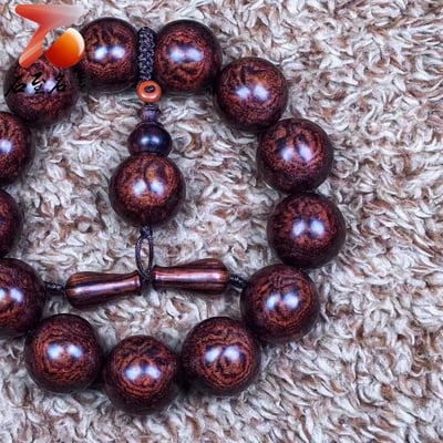 海南黃花梨油梨老料 雙面蜘蛛紋 【蜘蛛王】重量31.6克4