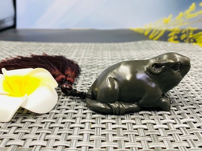 壽山石精雕作品【Q版福鼠】3