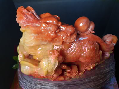 壽山石擺件【麒麟獻瑞】6