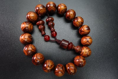 海南黃花梨 野生料虎王12mm手珠1