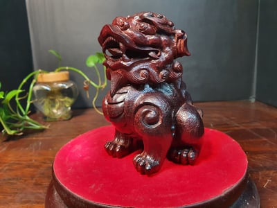 印度小葉紫檀湘工【北京獅】2