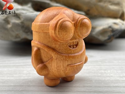 崖柏木雕件【小小兵】 高4.5公分4