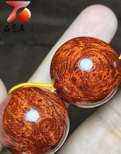 超漂亮印度小葉紫檀25mm×10顆【一帆風順】8