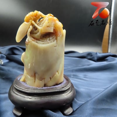 壽山石【春蟬(大)】 附精美收藏禮盒3