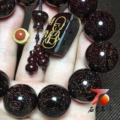 印度小葉紫檀20mm×12顆 爆滿金星【禪悟】5
