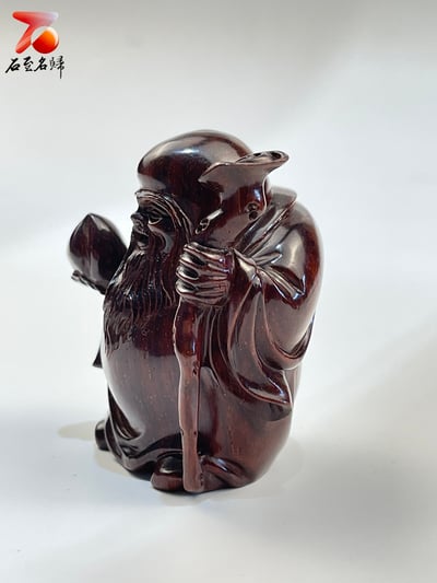 印度小葉紫檀高油密二膘材質 【福祿壽】15