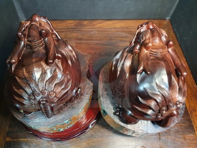 印度小葉紫檀 中子親刻【仁壽龍龜】12