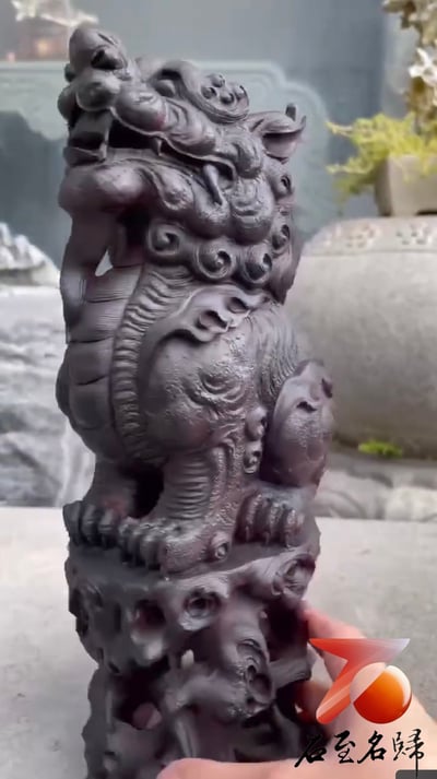 印度小葉紫檀千年高油密老料【天祿貔貅】4