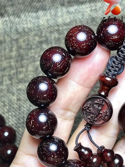 印度小葉紫檀老料15mm滿金星精選【龍：平安如意】4