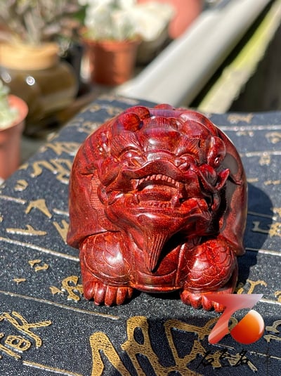 印度小葉紫檀樹心料 湘工手作【龍龜】8