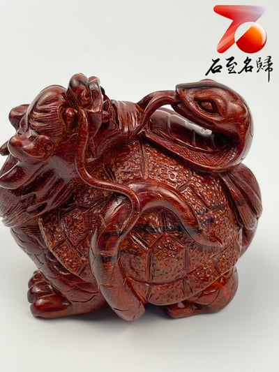 精選印度小葉紫檀高油密材質 湘工手作 【玄武】5