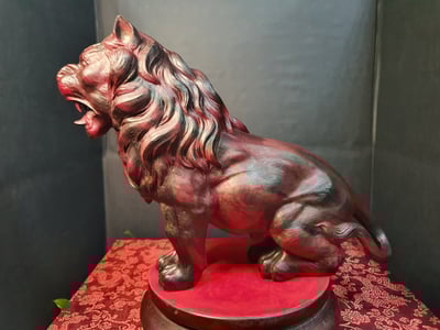 印度小葉紫檀【東方雄獅-王者風範】1