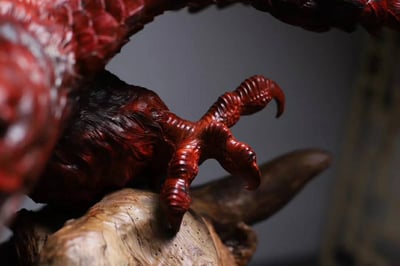 印度小葉紫檀高油密老料【神鵰-大展宏圖】9