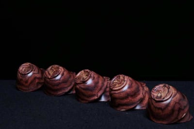 【海南黃花梨-極品山水紋】11件套組6