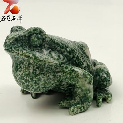 貴州頂級玉化蛇紋石【碧祥蛙】4