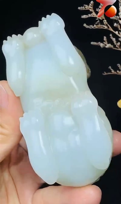 頂級館藏臻品和田玉俄糖白料【獅王：事事如意】6