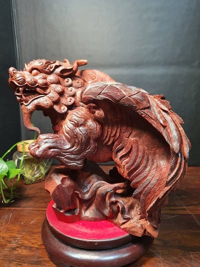 印度小葉紫檀【飛天貔貅】1