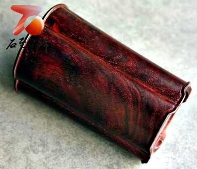 印度小葉紫檀老料高油密整木製【葵花筆筒】7