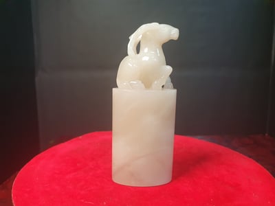 極品芙蓉石滿結晶印章【領頭羊】1