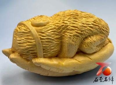 台灣現貨 實體店鋪 雲南大葉黃楊【Ｑ版齊天大聖與如來神掌手把件】3