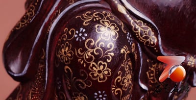 印度小葉紫檀清刀精雕 【如意彌勒佛】7