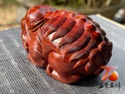 專食惡夢的瑞獸 印度小葉紫檀高油密二膘材質 湘工手作 【食夢貘】8