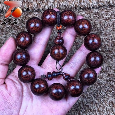 海南黃花梨油梨老料 雙面蜘蛛紋 【蜘蛛王】重量31.3克5