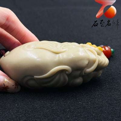 寮國北部旗降體手把件【安然有福，太平有象】5