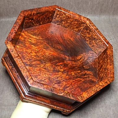 印度小葉紫檀【八角果盤】8