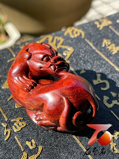 印度小葉紫檀高油密二膘材質 湘工手作【螭龍】3