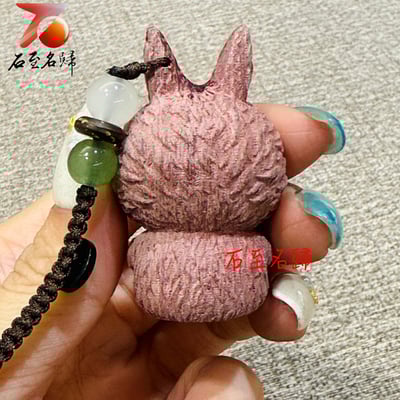 萌力滿分 · 隨身陪伴 【拉布布原木彩繪吊飾】包包掛飾3