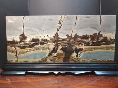 國畫石【熱帶風情】5