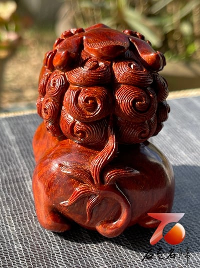 印度小葉紫檀高油密二膘料製 【Q版貔貅】9