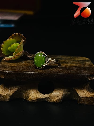 典雅設計 碧玉精品戒指/耳環 附碧玉檢定贈書＋精美收藏禮盒 鑲嵌925銀戒台 款式獨特 造型齊全11