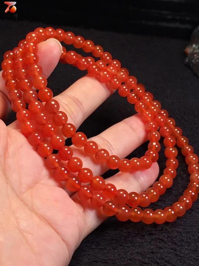 高端冰紅女神款 臻品雲南保山冰紅長鏈6mm手珠5
