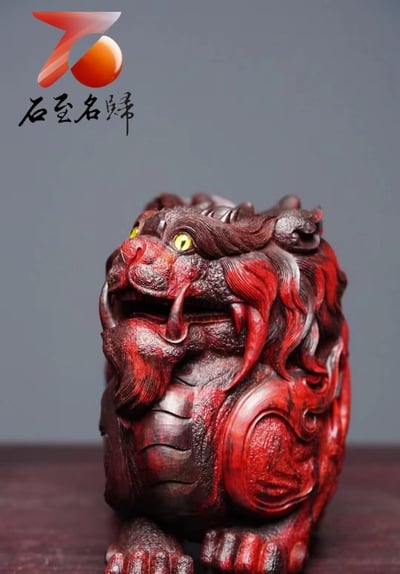 印度小葉紫檀一木手作【狴犴】3