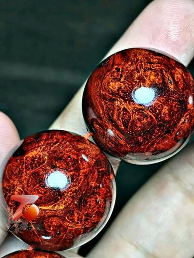 印度小葉紫檀手珠【氣貫長虹】經典瘤疤料 25mm×10顆3